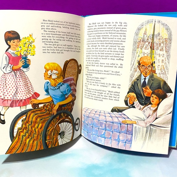 HEIDI STORY TIME VINTAGE 1983 HARDCOVER BOOK AN OLD FASHION STORY - Picture 11 of 12